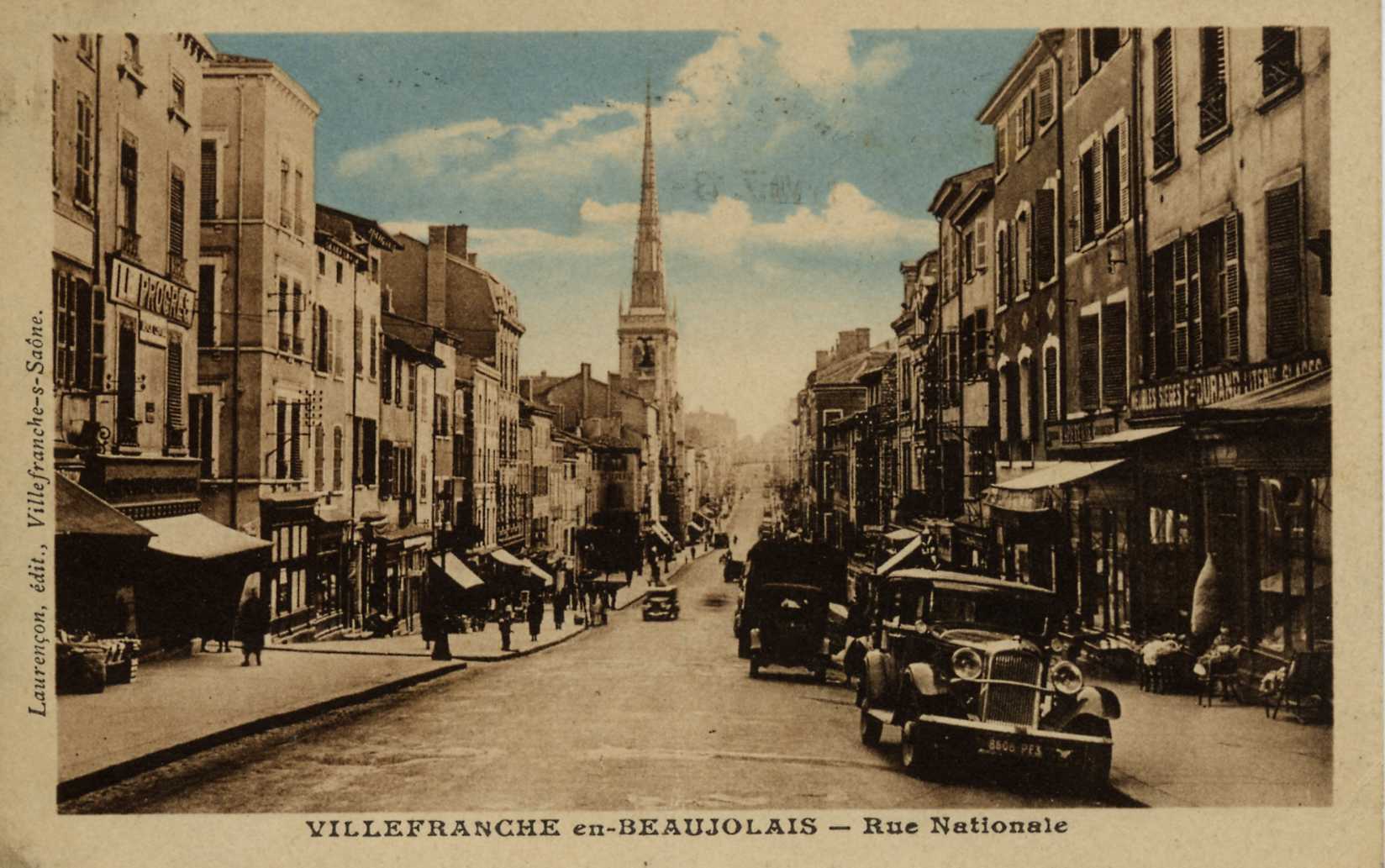Villefranche en Beaujolais en 1937